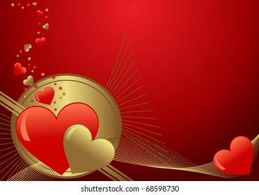 A valentines background with with room for text