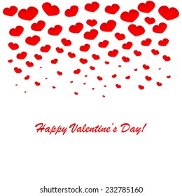 Valentine's background with seamless hearts