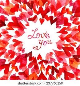 Valentine's background. There is place for your text in the center.