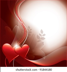 Valentines Background. Vector Design.