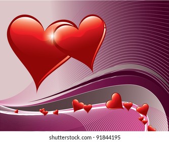 Valentines Background. Vector Design.