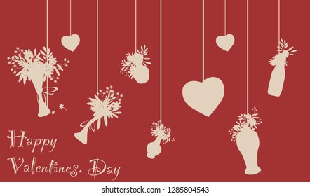 valentines background vector illustration 