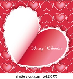 Valentines background, vector illustration