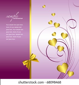 Valentines Background. Vector Illustration.