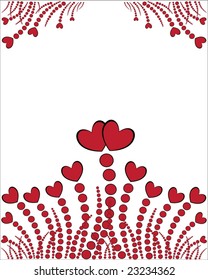Valentine's background. Vector illustration. EPS8, all parts closed, possibility to edit.