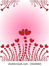 Valentine's background. Vector illustration. EPS8, all parts closed, possibility to edit.
