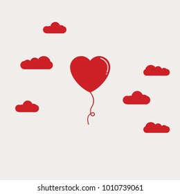 Valentine's Balloon for graphic and web design