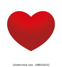 Valentine's Big Red Heart Lover Gradient 
