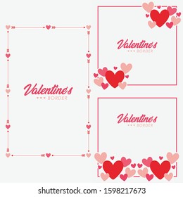 Valentines Border Frame Collection Set 