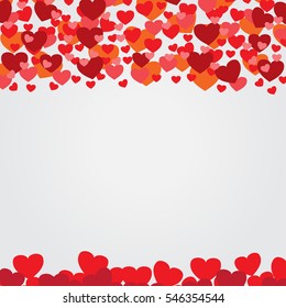 Valentines card background vector illustration