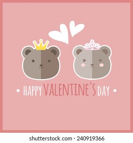 Valentine's Card, Bears