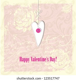 Tarjeta de San Valentín con espacio de copia