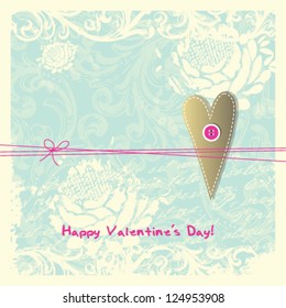 Valentine's card with copy space