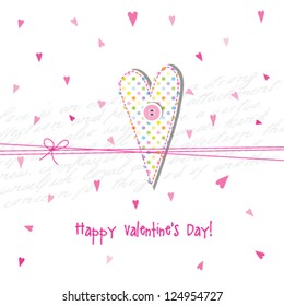 Valentine's card with copy space