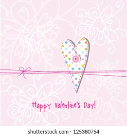 Valentine's card with copy space