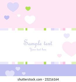 Valentine's card with copy space