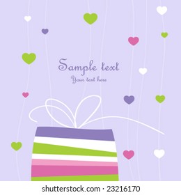 Valentine's card with copy space