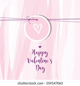 Tarjeta de San Valentín con espacio para copiar. Plantilla. Elemento de diseño gráfico.