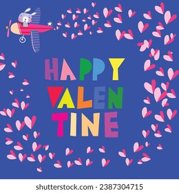 Tarjeta de San Valentín con diseño bonito