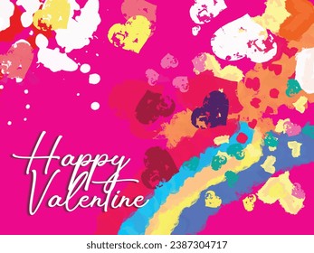 Valentine's card with cute design