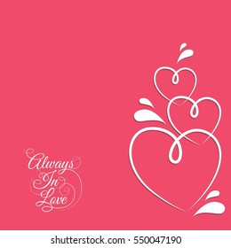 Valentines card, Happy Valentine's day 