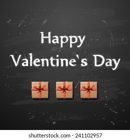 valentine`s card with heart