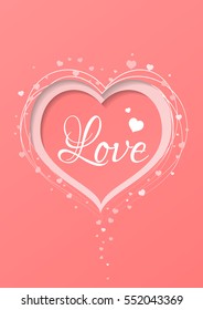 Valentines card heart
