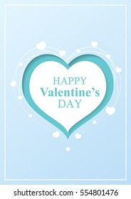 Valentines card heart