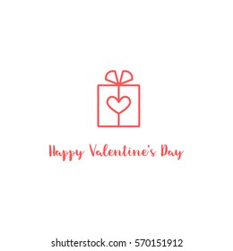Valentine's Card Isolated Gift