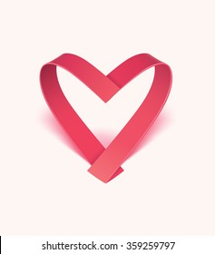 Valentines card with line heart and all you need is love phrase
