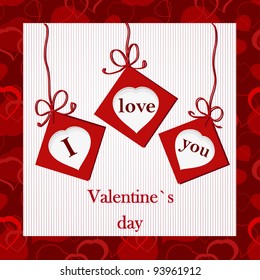Valentine`s card - I love you