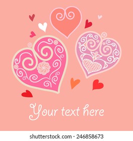 Valentines card template