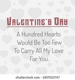 Valentine's card with text