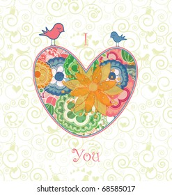 Valentine's Card with the text I Love You