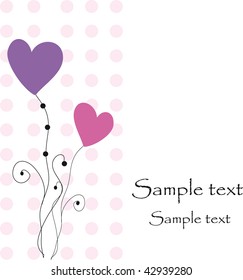 Valentine`s card. vector