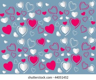 Valentines card. Vector.