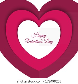 Valentine's card. Vector illustration.