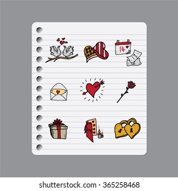 Valentines couple love vector doodle hand drawn design