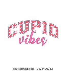 Valentine's Cupid Vibes Retro Design
