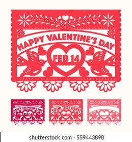 Valentine's Cut Out Paper Set