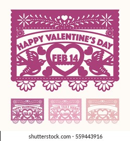 Valentine's Cut Out Paper Set