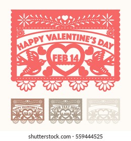 Valentine's Cut Out Paper Set
