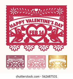 Valentine's Cut Out Paper Set