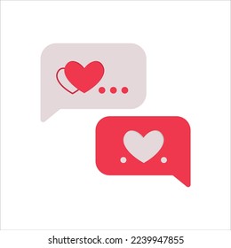 Valentine's Cute Love Vector Illustration