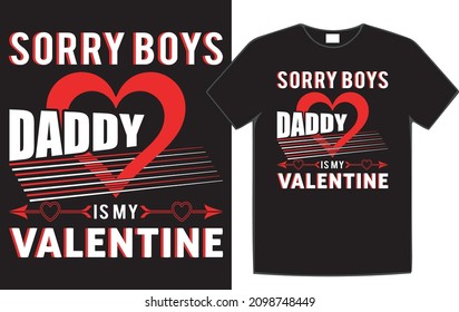 valentine's dad t shirt design for dad lovers.