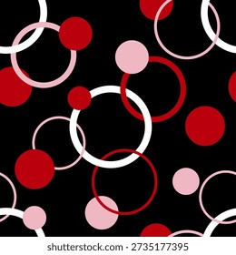 Valentines Dat pattern design. Retro Style. Vector Illustration.