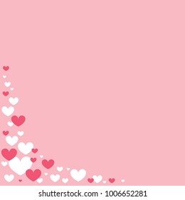 Valentine's Date Heart Border Vector Background, Valentine's Day Border Background, Heart Border, Heart Border, Valentine's Card Background, Heart Vector Background for greeting cards