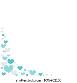 Valentine's Date Heart Border Vector Background, Valentine's Day Border Background, Heart Border, Heart Border, Valentine's Card Background, Heart Vector Background for greeting cards