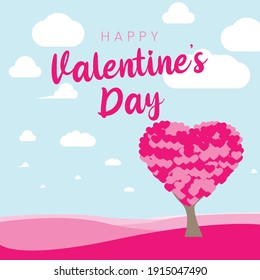 valentine's day 2021 post template social media