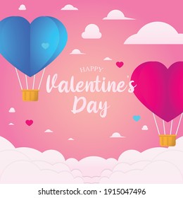 valentine's day 2021 post template social media
